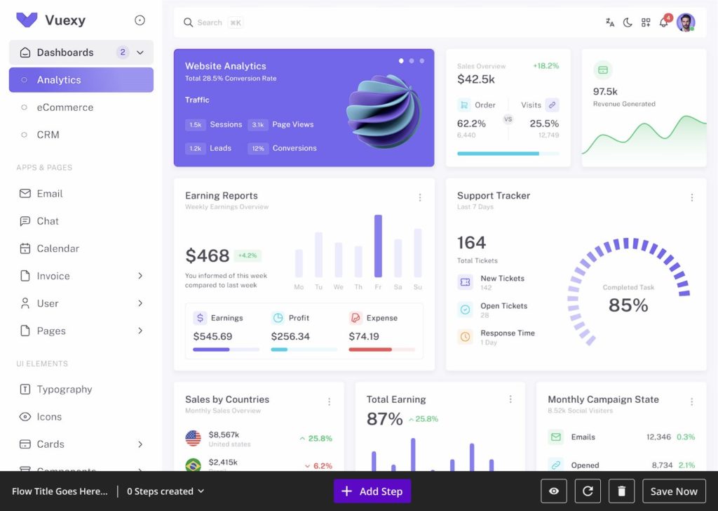 Flows Tool Mockup